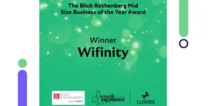 Wifinity winner logo Blink Rothenberg Mid-Market Business of the Year.