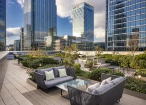 The balcony of the Vertus building at 8 Water St.